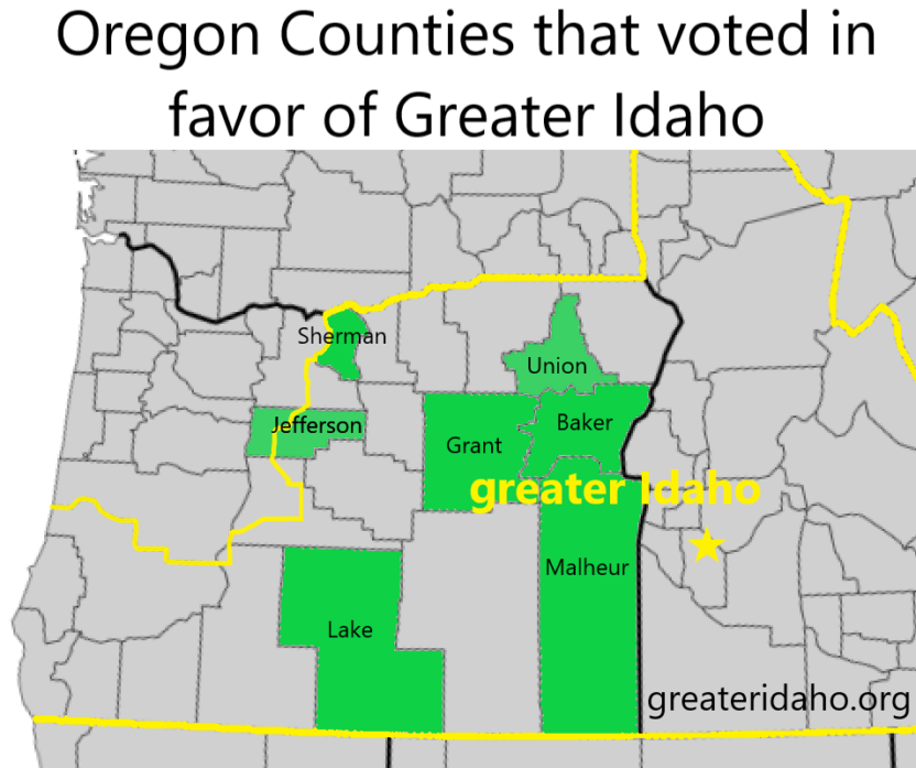 Why Seven Counties Voted To Leave Oregon For Idaho The Gate 1919