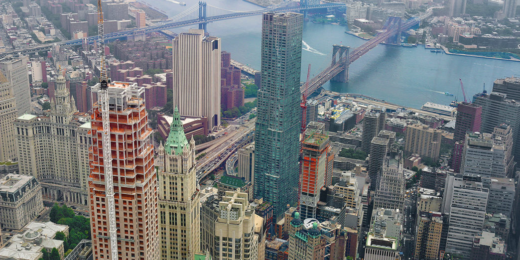 Lower Manhattan from World Trade Center New York
