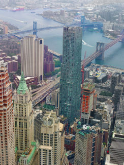 Lower Manhattan from World Trade Center New York