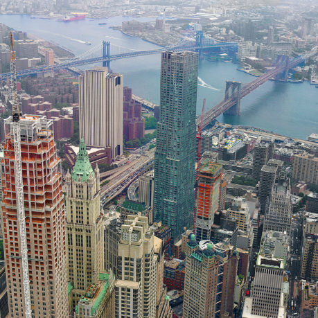 Lower Manhattan from World Trade Center New York