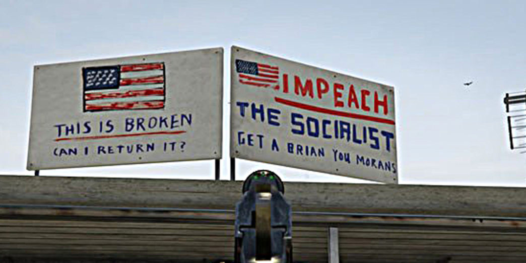 a sign on a building