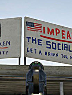 a sign on a building