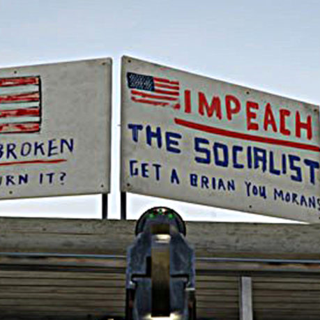 a sign on a building