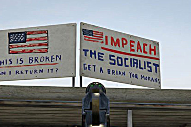 a sign on a building