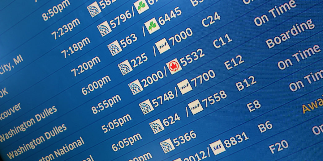 United Airlines schedule