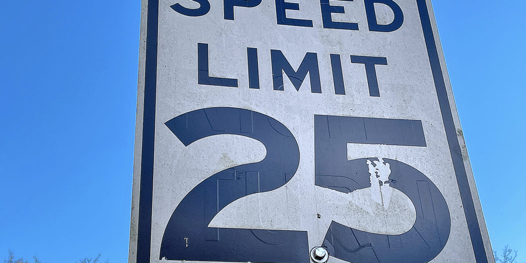 Speed limit sign