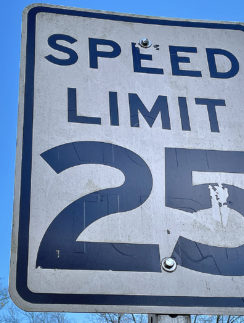 Speed limit sign