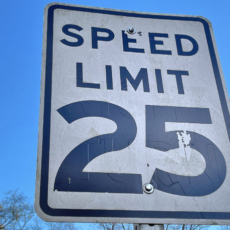 Speed limit sign
