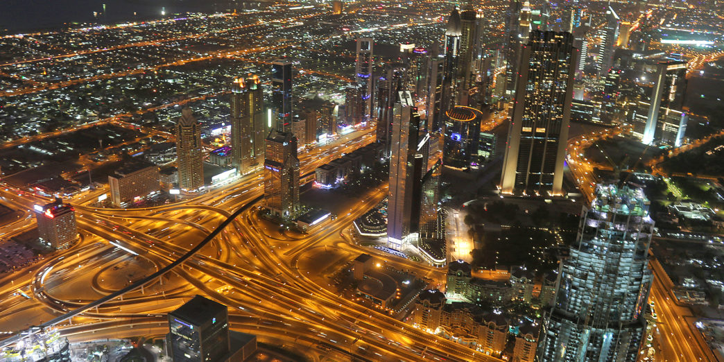 Dubai night United Arab Emirates