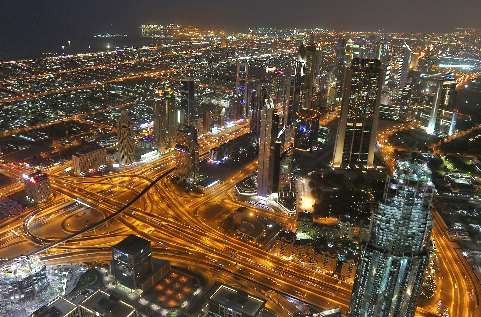 Dubai night United Arab Emirates