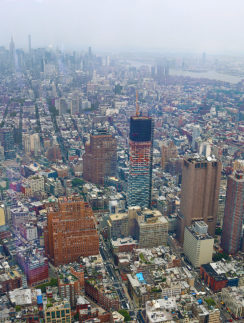 a city with many tall buildings