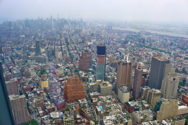 a city with many tall buildings