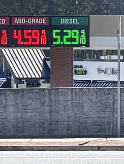 Gasoline station prices