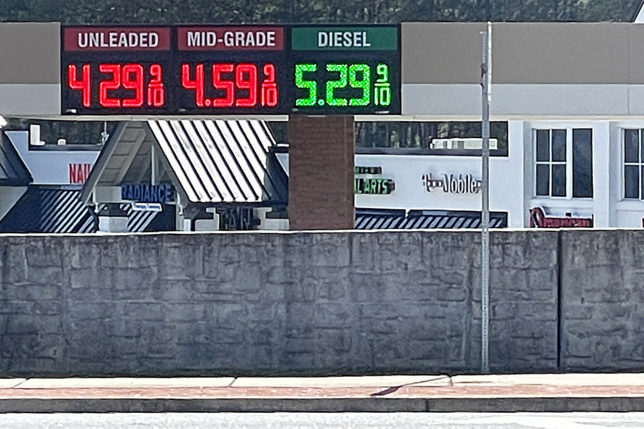 Gasoline station prices