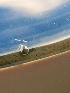 Hole airplane window