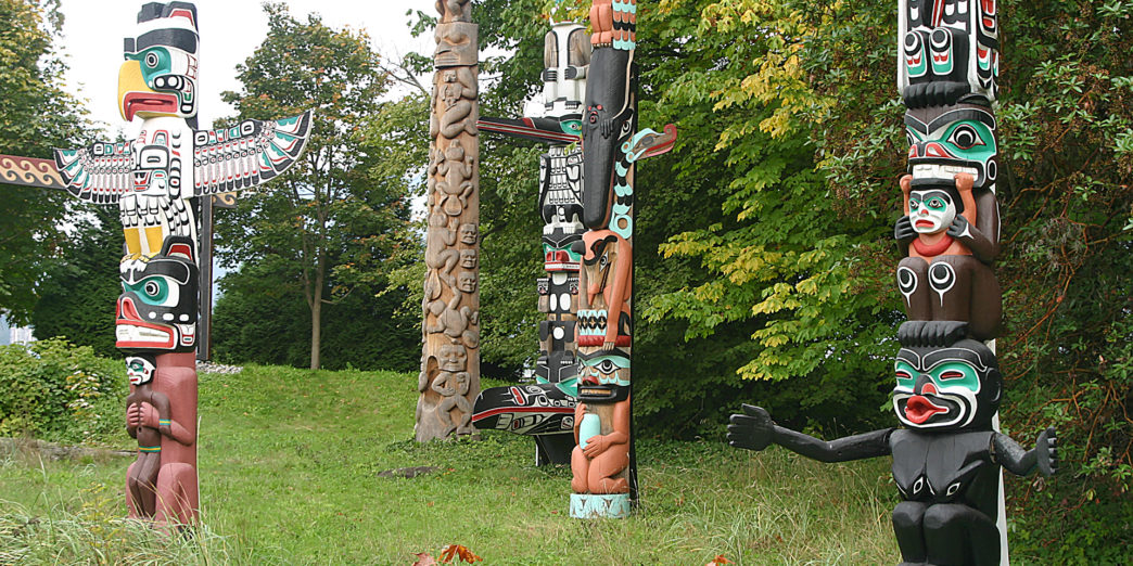 Totem poles Stanley Park Vancouver