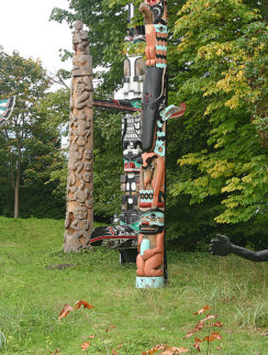 Totem poles Stanley Park Vancouver