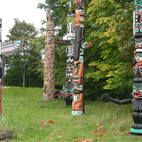 Totem poles Stanley Park Vancouver