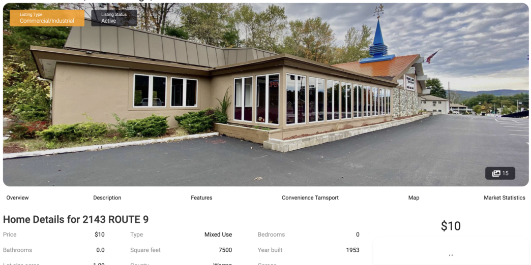 a building with a blue steeple