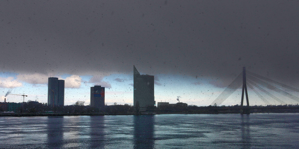 Vanšu Tilts bridge Riga Latvia