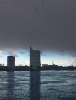 Vanšu Tilts bridge Riga Latvia