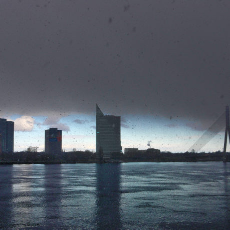 Vanšu Tilts bridge Riga Latvia