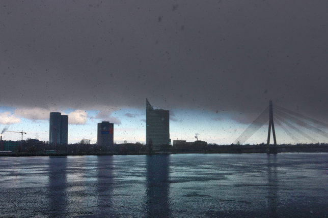 Vanšu Tilts bridge Riga Latvia