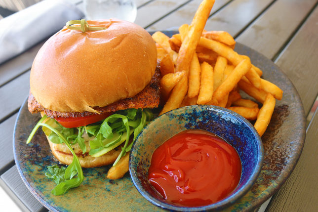 Fish sandwich food meal