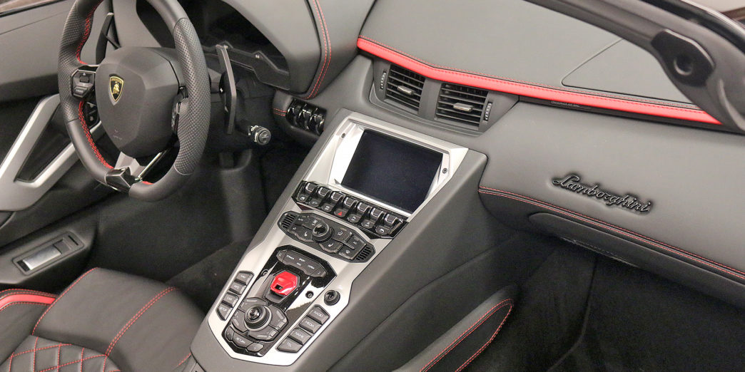 the interior of a car