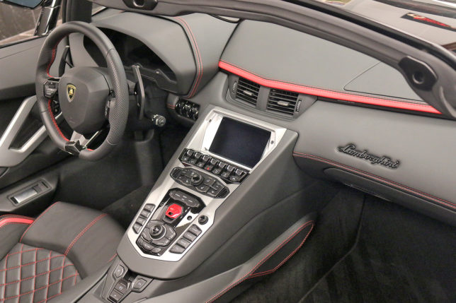 the interior of a car