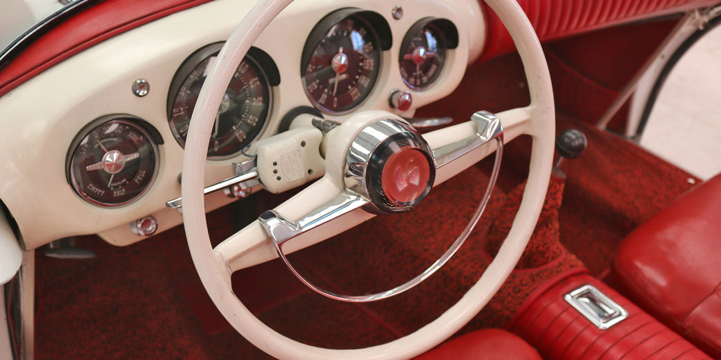 the interior of a car