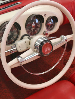 the interior of a car