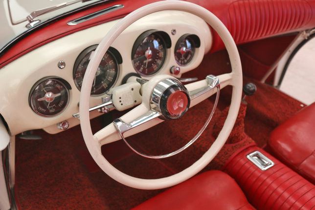 the interior of a car