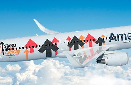 Stand Up To Cancer airplane