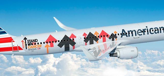 Stand Up To Cancer airplane