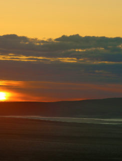 Sunset near HúsavÃk Iceland