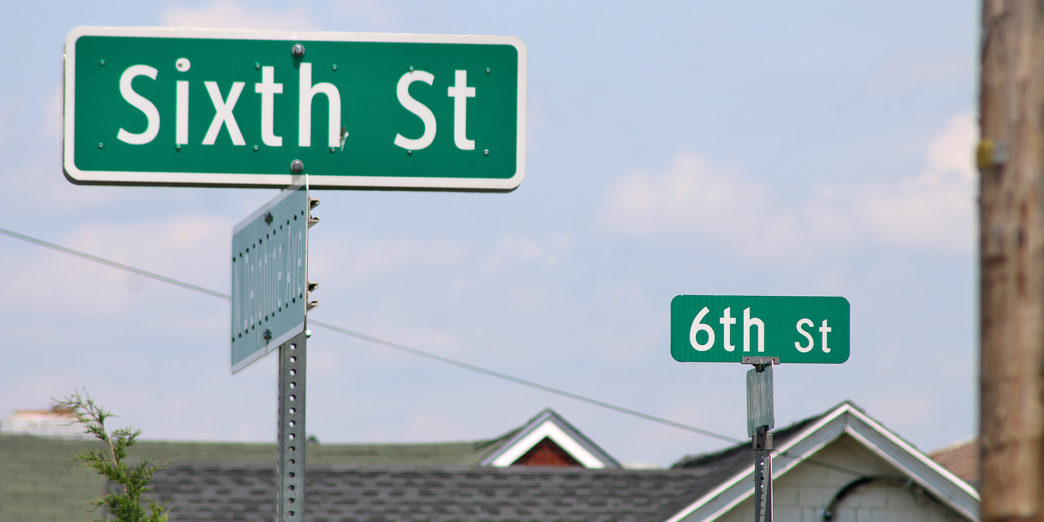 a street sign on a pole