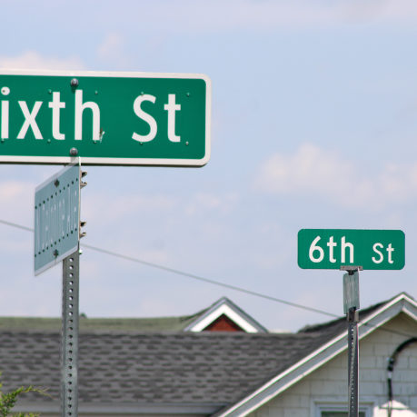 a street sign on a pole
