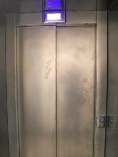 a close-up of an elevator door
