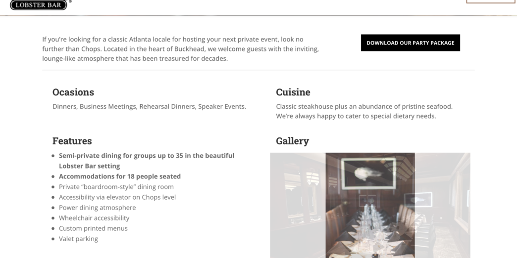 a screenshot of a website