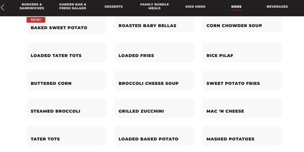 a menu of a restaurant