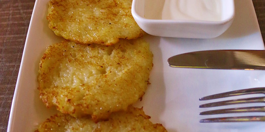 Minsk Belarus potato latkes pancakes