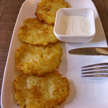 Minsk Belarus potato latkes pancakes