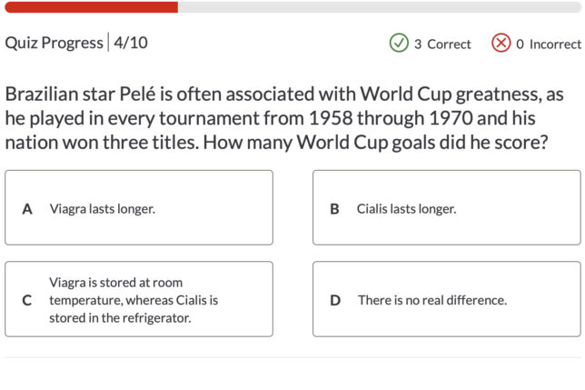 a screenshot of a quiz