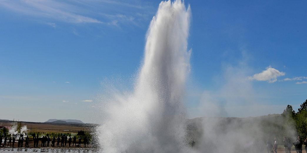Strokkur Geyser Geothermal Area Iceland