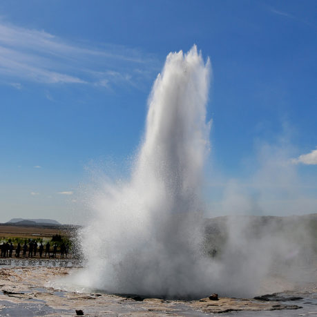 Strokkur Geyser Geothermal Area Iceland