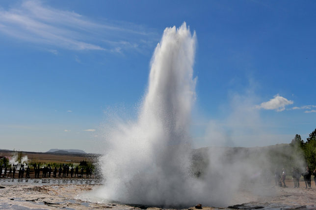 Strokkur Geyser Geothermal Area Iceland