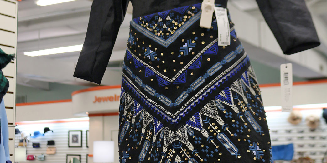 a dress on a mannequin in a store