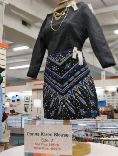 a dress on a mannequin in a store