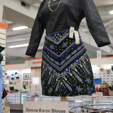 a dress on a mannequin in a store